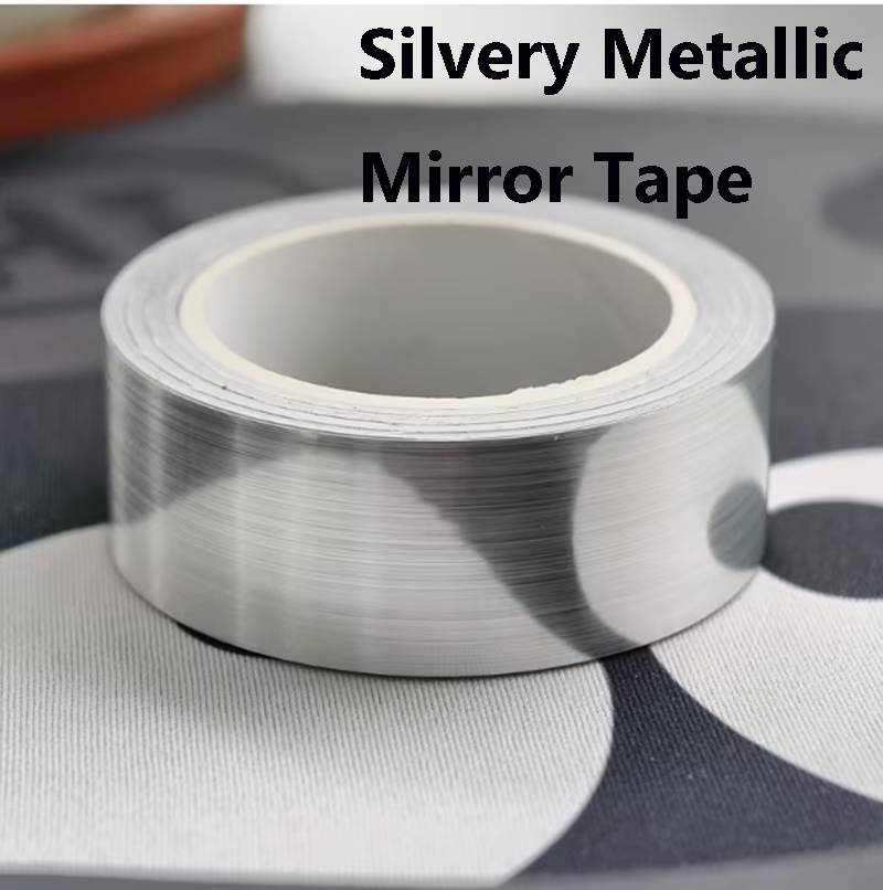 Woodworking Tv - Metallic Silver Mirror Tape - Self-Adhesive