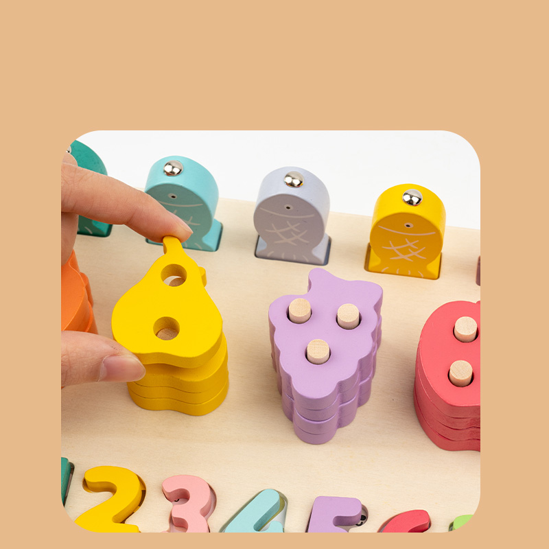 Wooden Multifunctional Logarit - Woodworking Kids Toys 评论和价格