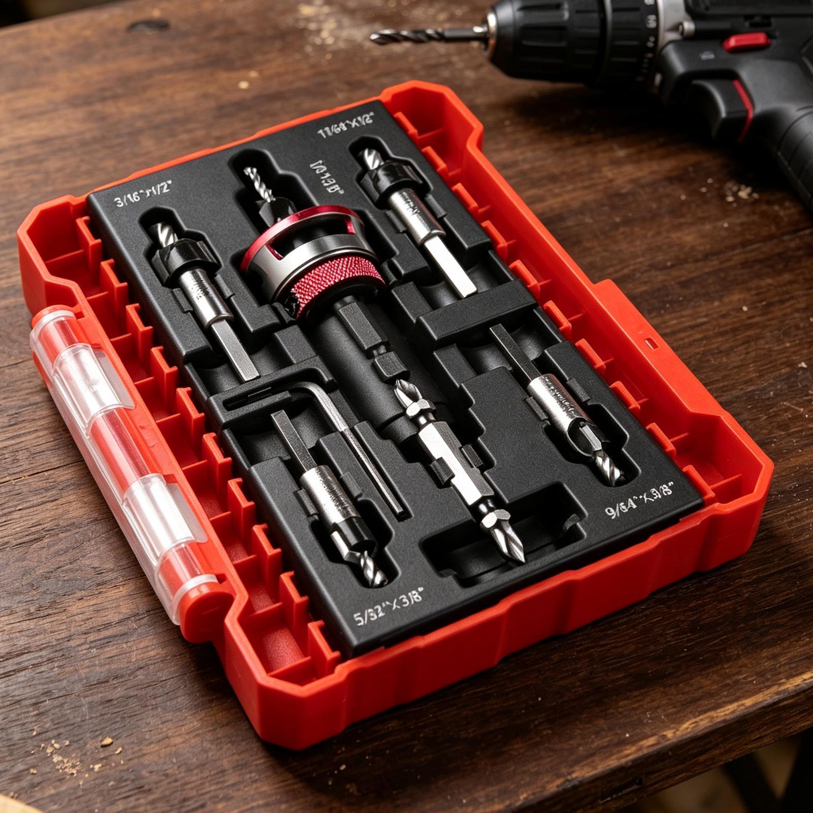 Countersink Drill Bit Set With - Woodworking Drill 评论和价格