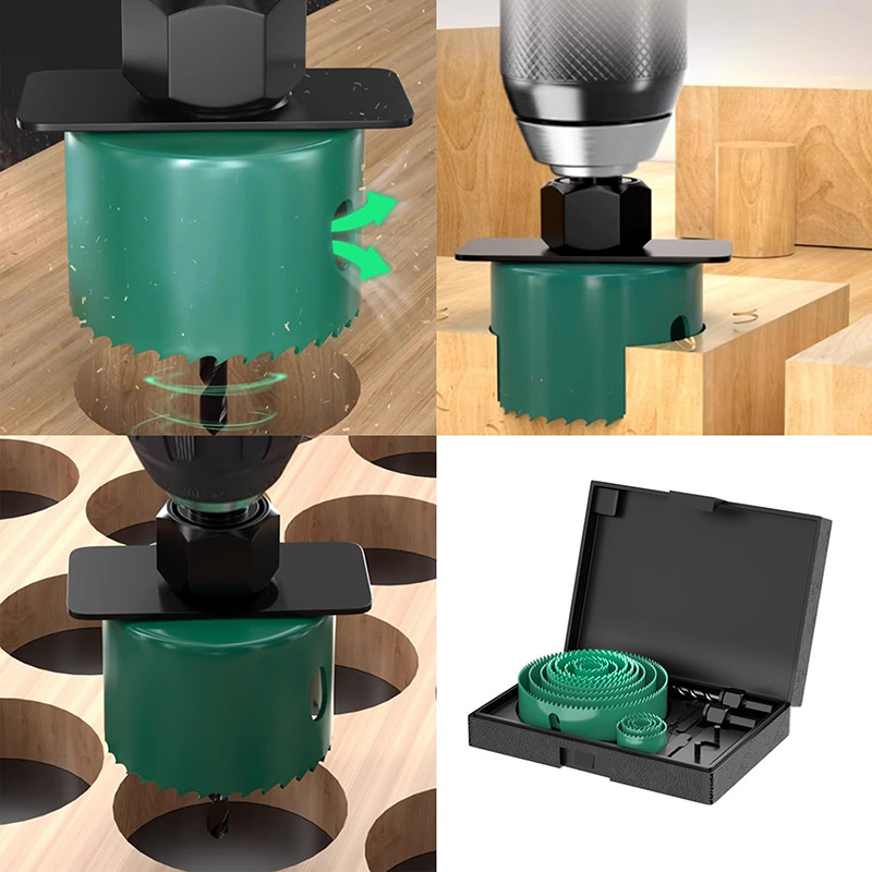 19/8/5PCS 19-127mm Hole Saw Cu - Woodworking Kit 评论和价格