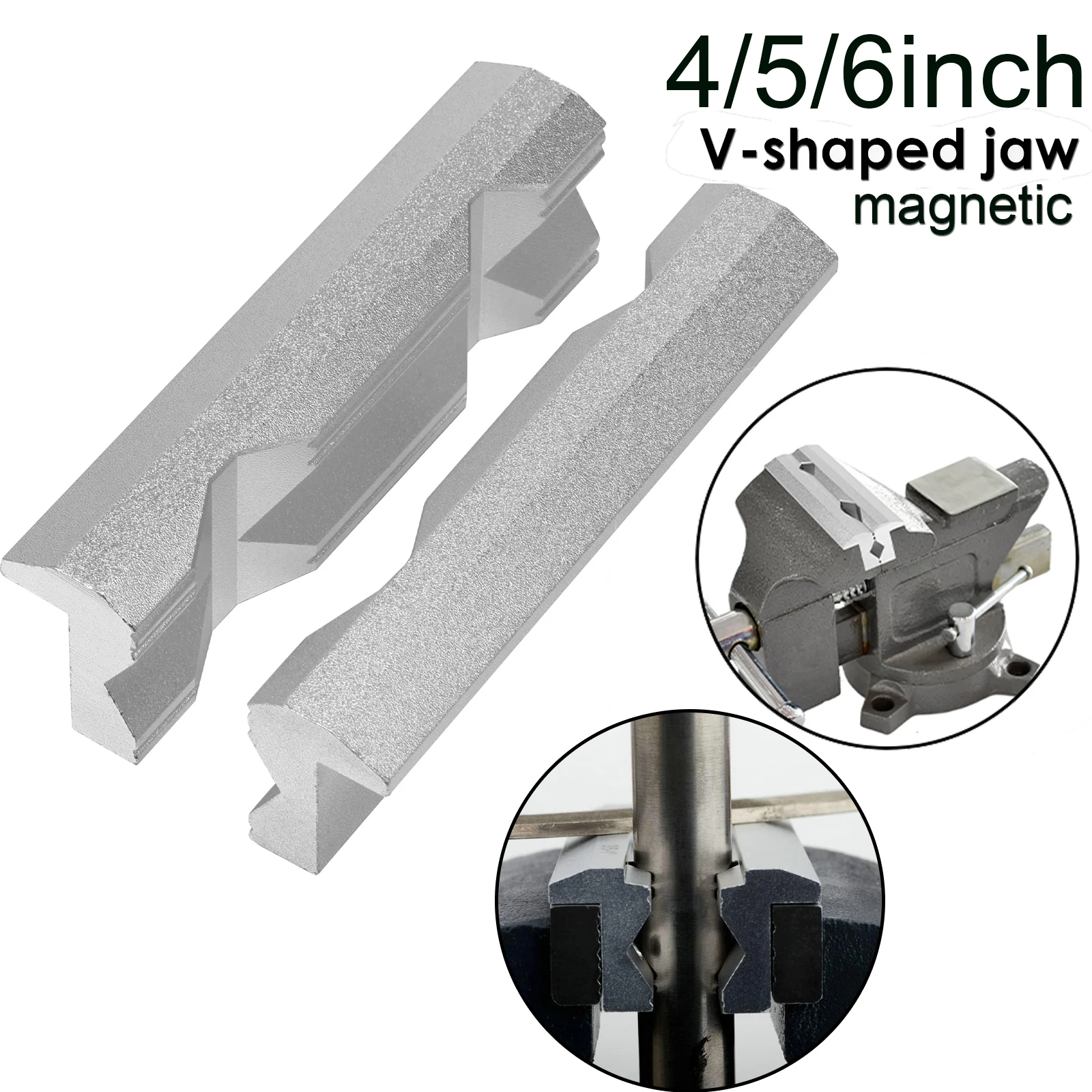 Magnetic Vise Jaws 4/5/6inch V - Woodworking Bench Vise 评论和价格