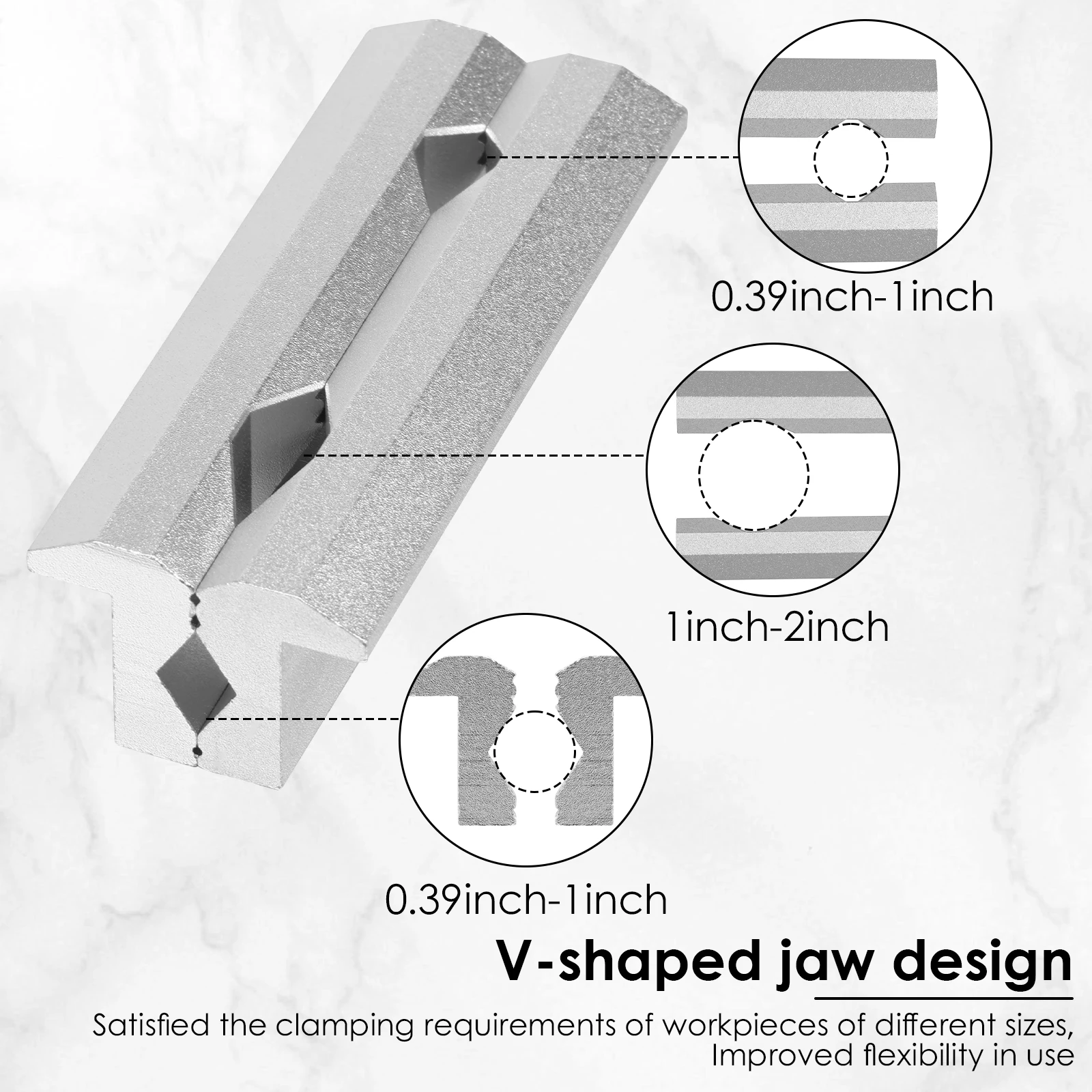 Magnetic Vise Jaws 4/5/6inch V - Woodworking Bench Vise 评论和价格