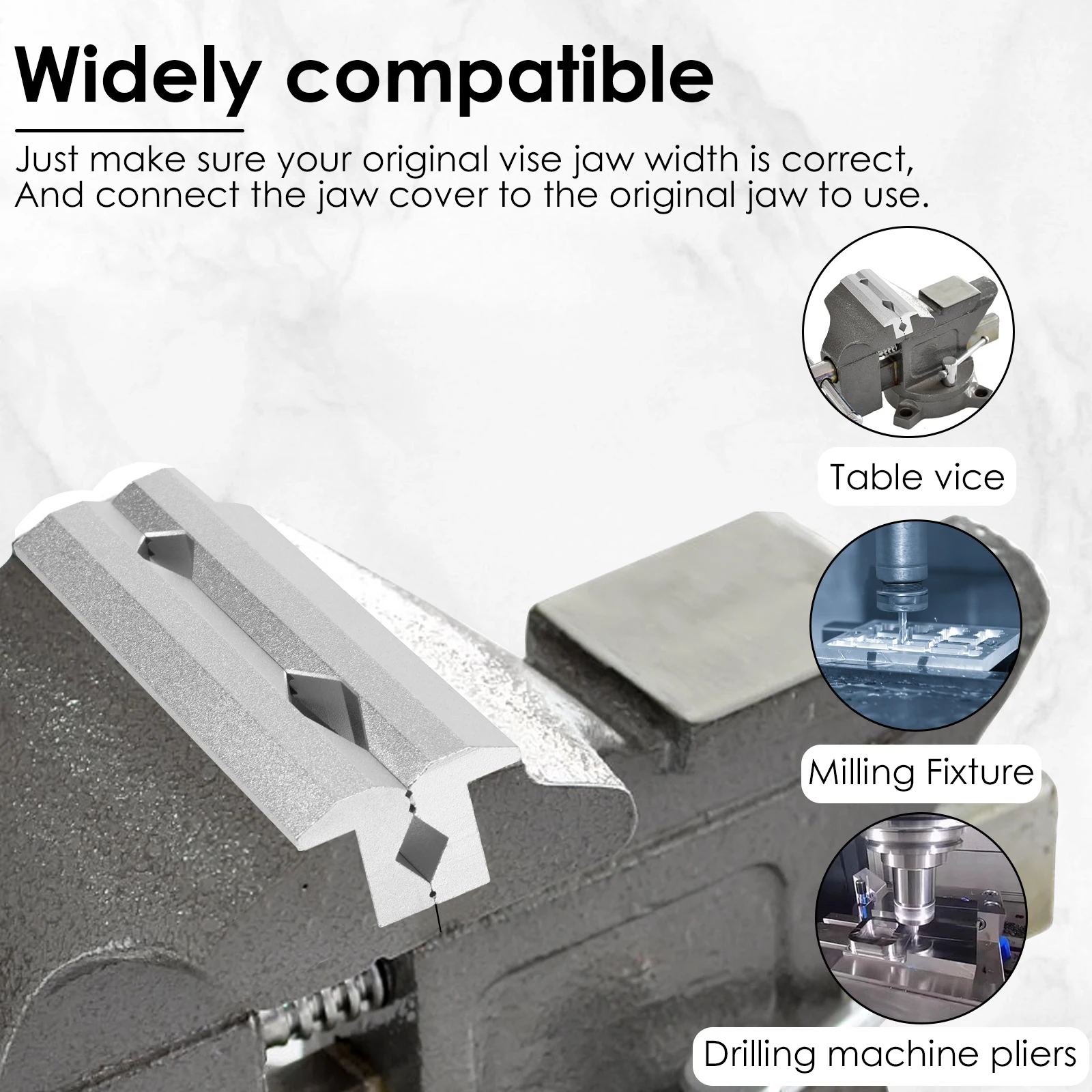 Magnetic Vise Jaws 4/5/6inch V - Woodworking Bench Vise 评论和价格