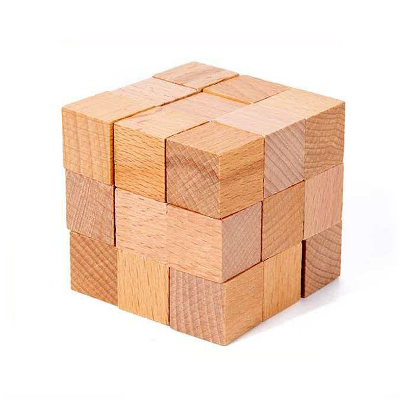 Square Snake Cube Wooden Brain - Woodworking Kids Toys 评论和价格