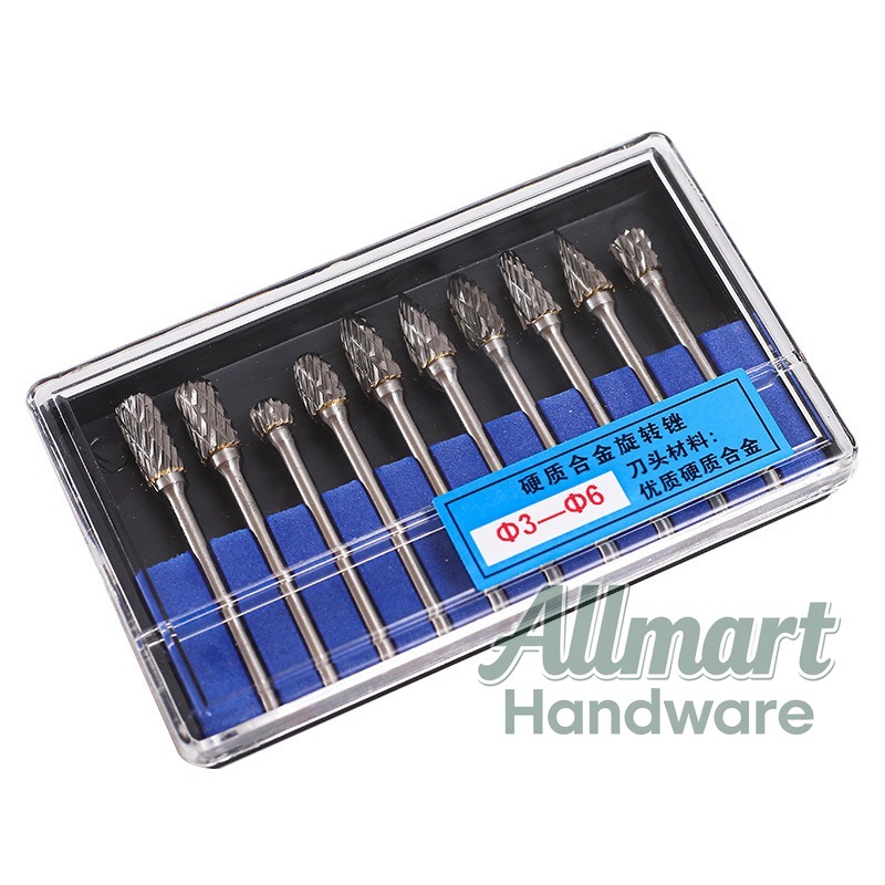 10PCS Wood Carbide Rotary Burr - Woodworking Kit 评论和价格