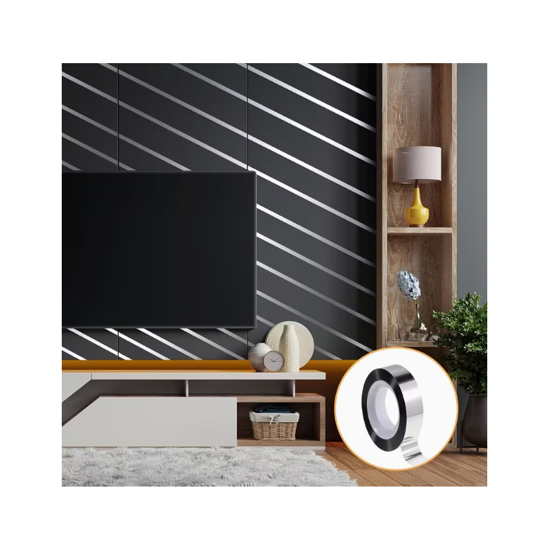 Metallic Silver Mirror Tape -  - Woodworking Tv 评论和价格