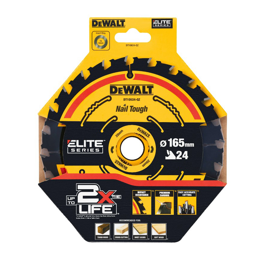 DEWALT DT10624-QZ 1/3pcs 24T C - Woodworking Power Tools 评论和价格