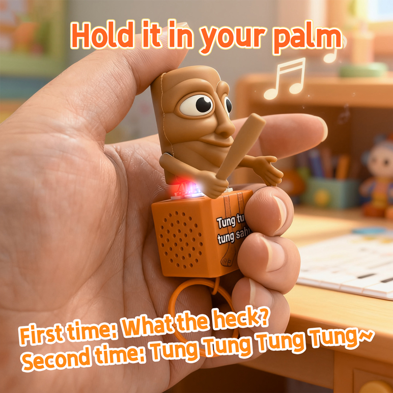Tung tung tung Sahur Keychain  - Woodworking Kids Toys 评论和价格