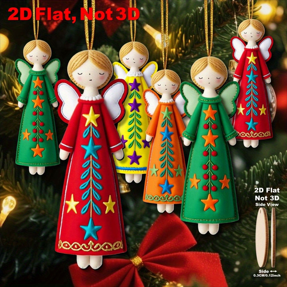 16Pcs Colorful Angel Decoratio - Woodworking Tv 评论和价格