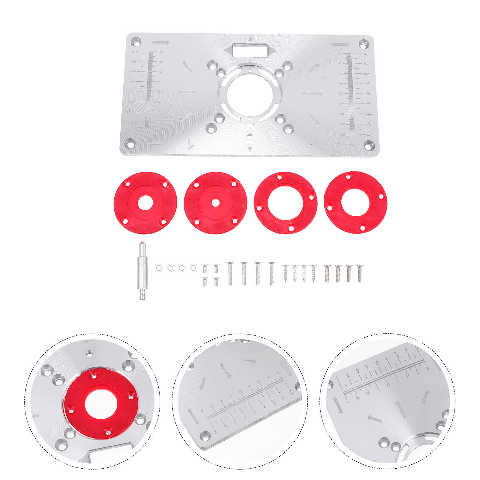 1 set 1 Set Aluminum Alloy Rou - Woodworking Drill 评论和价格