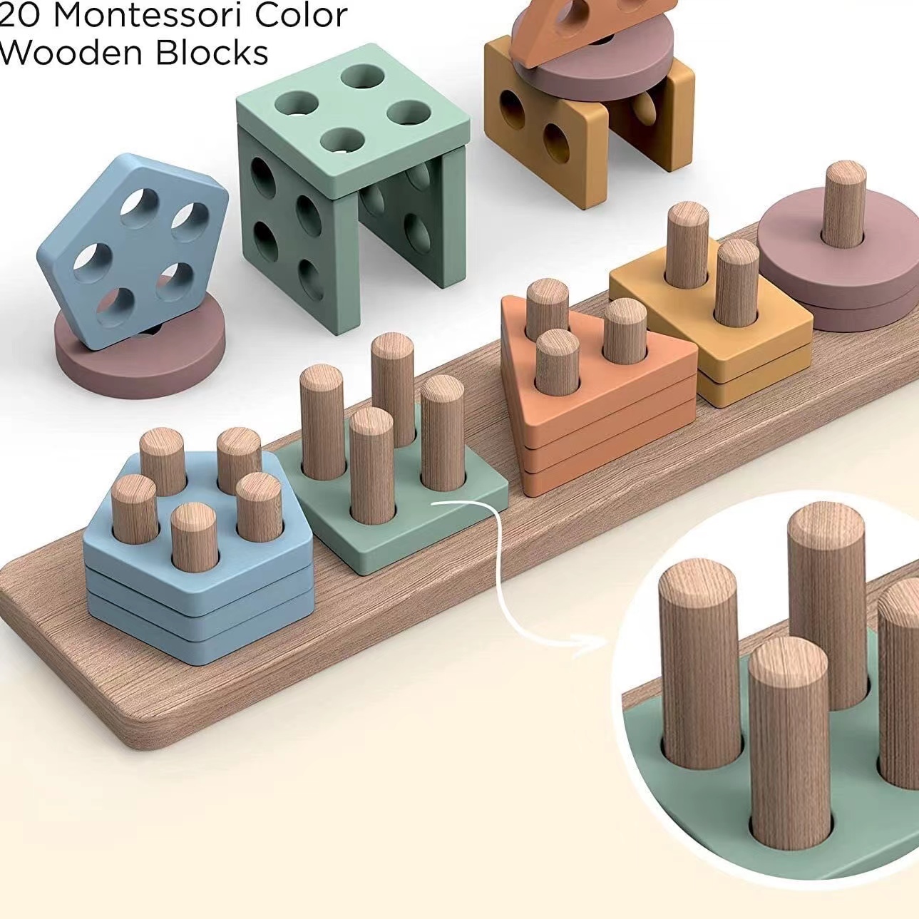 Montessori Toys For 18+ Months - Woodworking Kids Toys 评论和价格