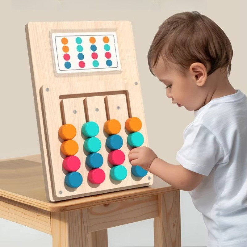 Kids Montessori Color Shape Ma - Woodworking Kids Toys 评论和价格